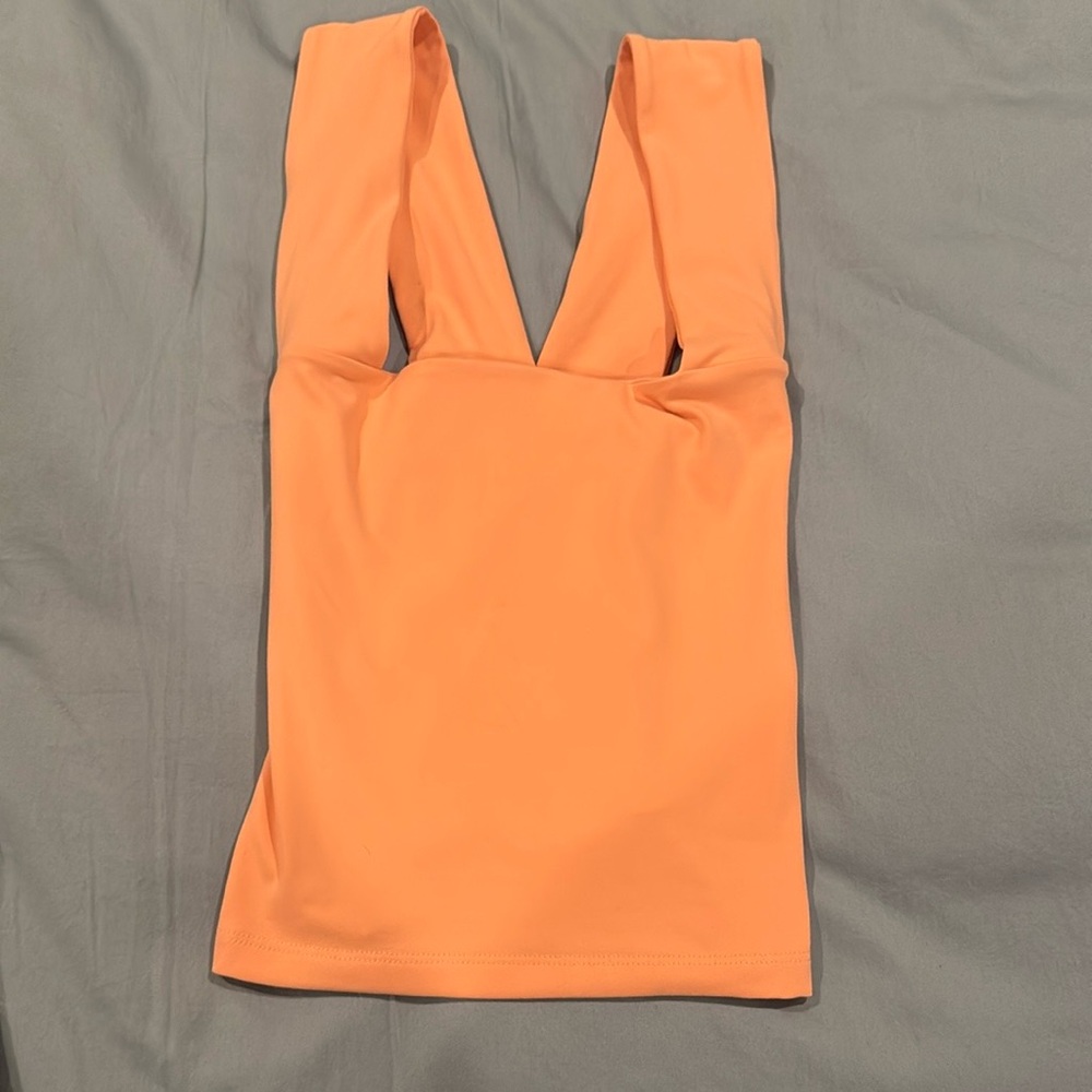 Women's Peach Cross-Back Top